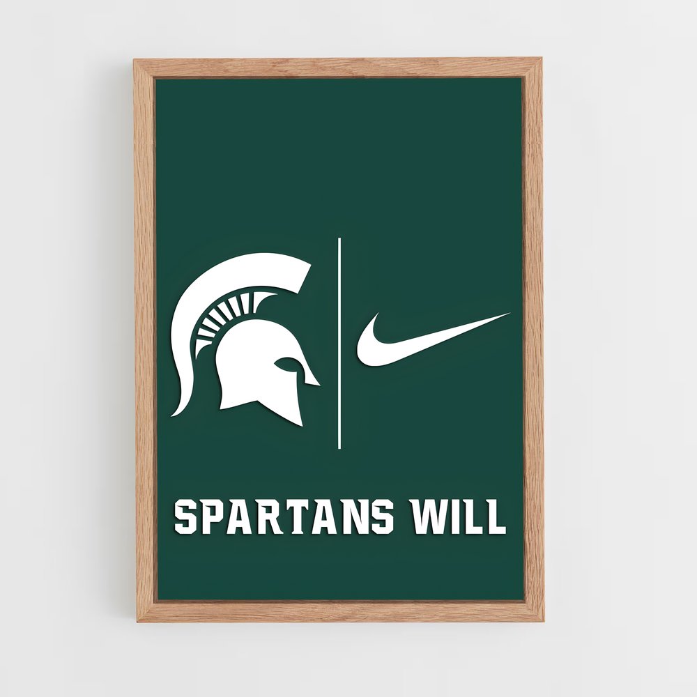 Poster Spartan Pride – affiche Basketball (vue 4)